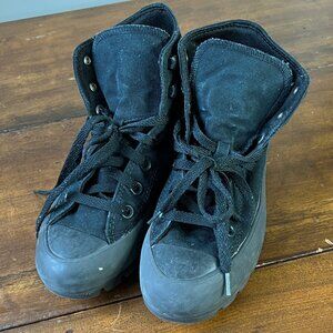 Converse Chuck Taylor Lugged Hi Black Womens 7 Platform Boots